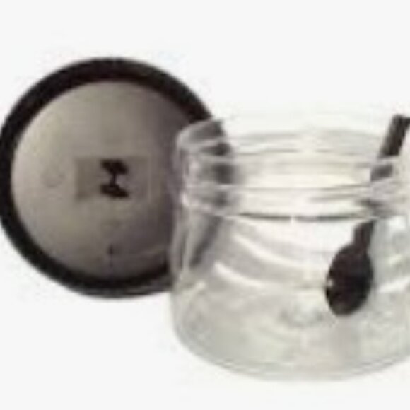 Tupperware Counterscaping Dry Container 19oz Jar and Spoon Clear with Black Lid! - Picture 8 of 12